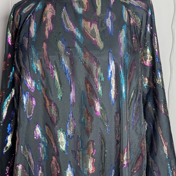 NWT Modcloth Northern Lights Dress with Multicolor Abstract Pattern - Size M - Picture 7 of 11